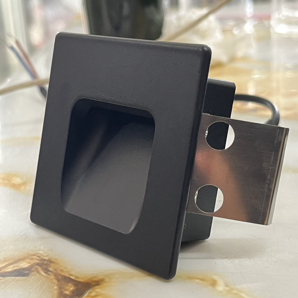 โคมไฟติดผนัง LED 3W สีดำ อลูมิเนียม Indoor Wall Light Aluminum Black LED 3W 220V 2 IP20 ขนาด 65x65 มม.,