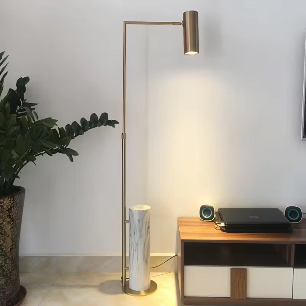 โคมไฟตั้งพื้นฐานหินอ่อน Marble base luxury floor lamp LED GU10 x1 IP20