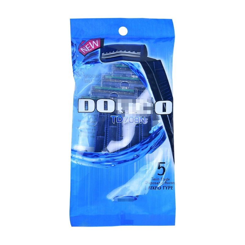 มีดโกดด้าม โกนหนวด แพ็ค 5 ชิ้น คละสีส่ง