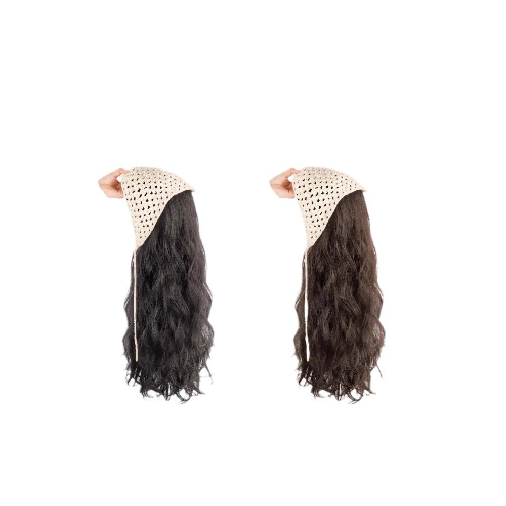 วิกผมยาว ลอนมาม่า ผ้าโพกหัว สไตล์เกาหลี เกรด พรีเมี่ยม พร้อมส่งในไทย NW097