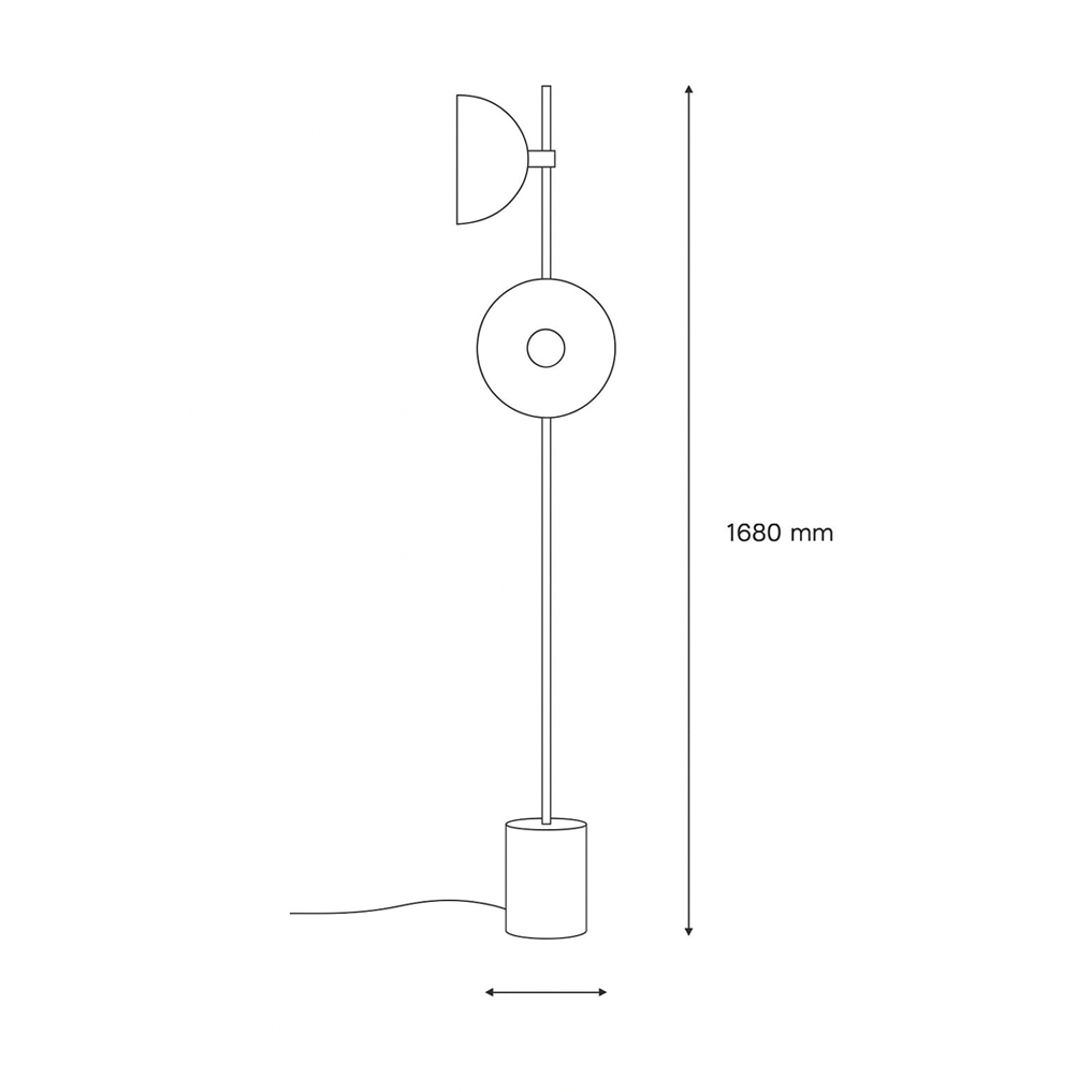 โคมไฟตั้งพื้น สีดำ 2 หัว ปรับทิศทางได้ Modern Minimal Floor Lamp for Living Room