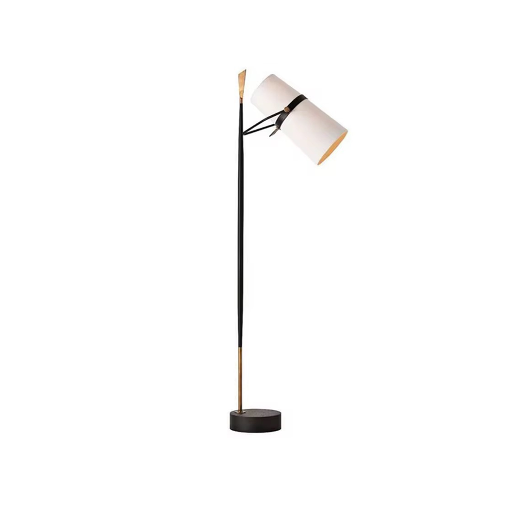 Floor Lamp ดีไซน์โมเดิร์น สีดำ-ทอง เหมาะมุมอ่านหนังสือ Modern Black & Gold Floor Lamp — Perfect for Reading Corners