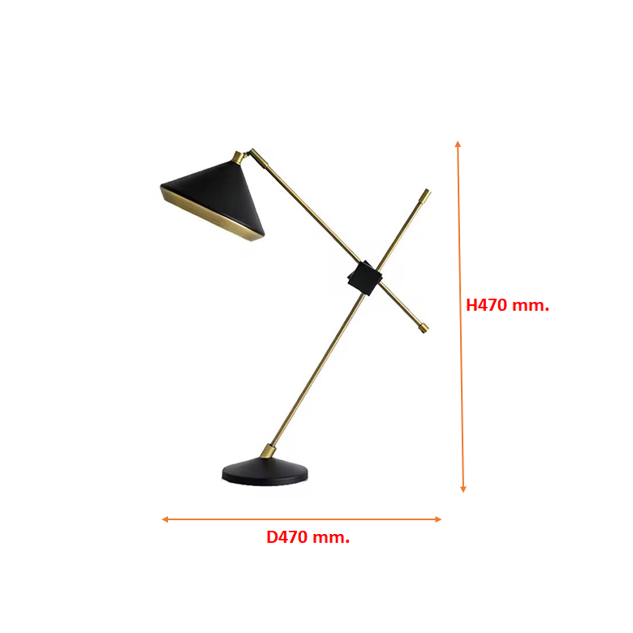 โคมไฟตั้งโต๊ะ Table lamp Metal Black + Gold LED E9x1 IP20