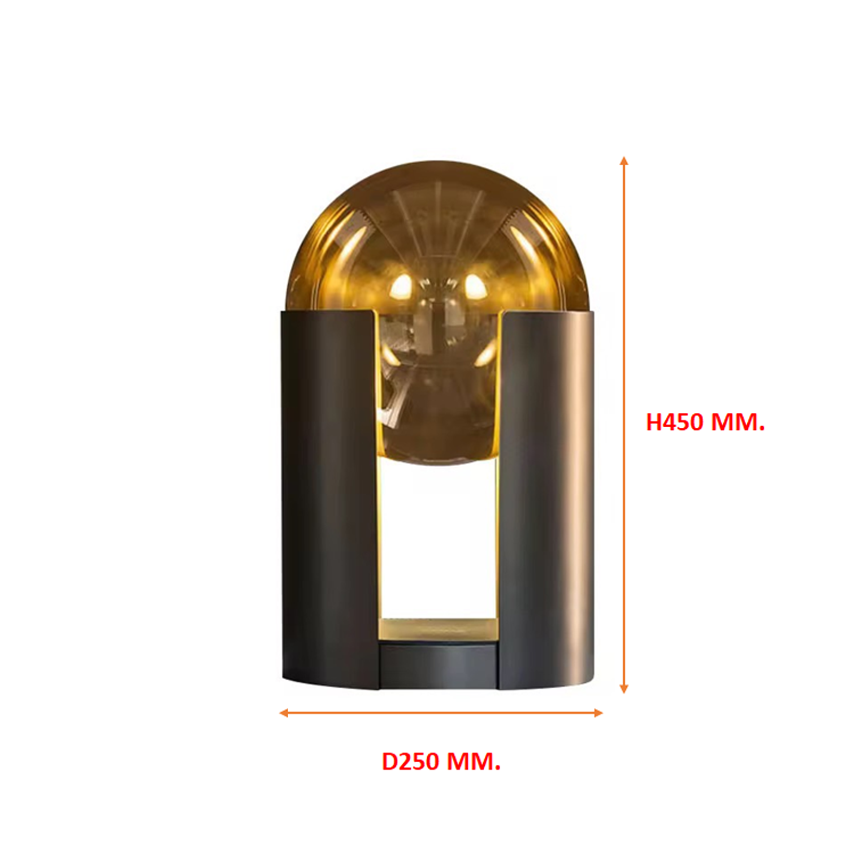 โคมไฟตั้งโต๊ะ สไตล์นอร์ดิก Nordic style table lamp Metal + Glass LED G9x2 IP20