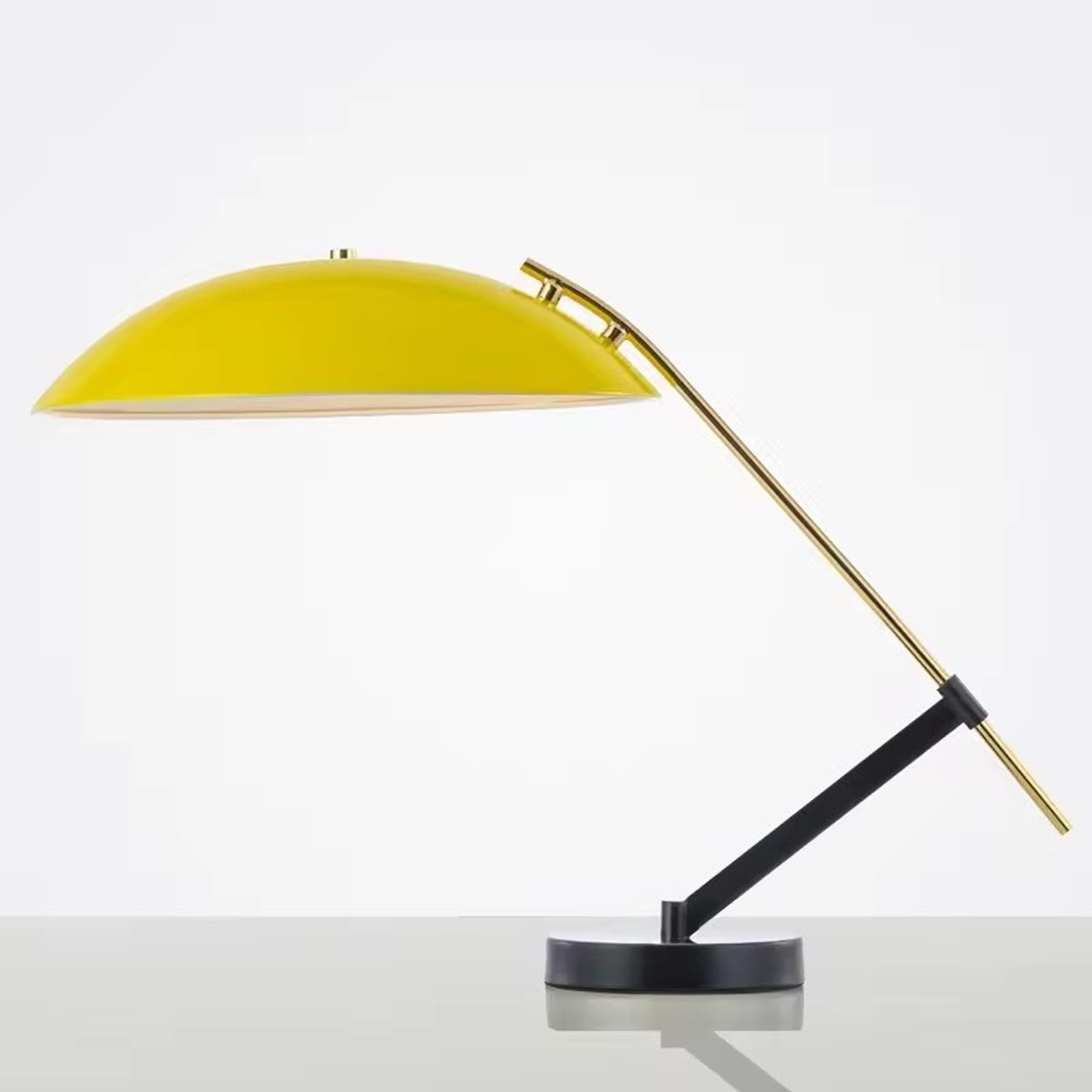 โคมไฟตั้งโต๊ะ Table lamp Metal Black + yellow LED E14x1 IP20