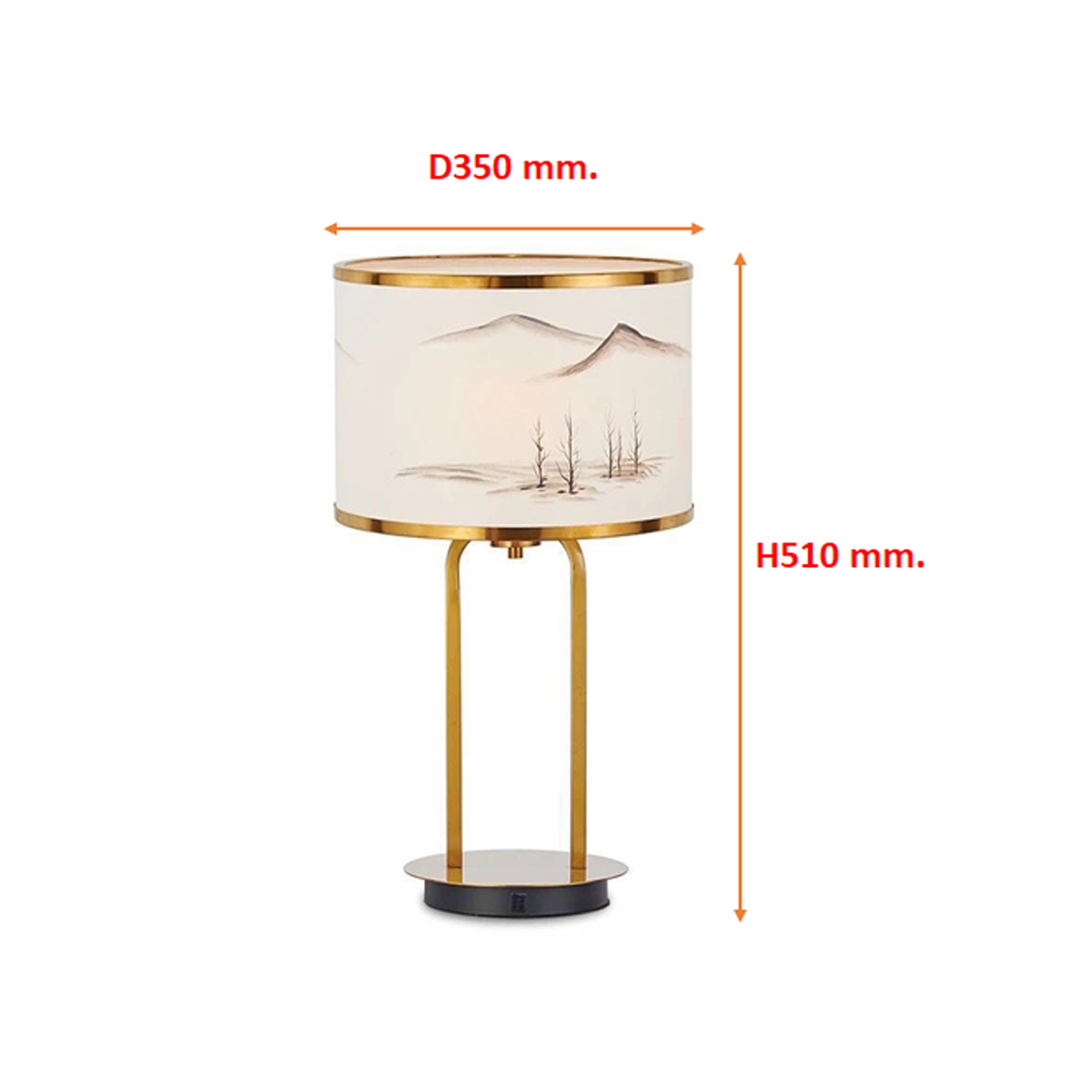 โคมไฟตั้งโต๊ะ สไตล์นอร์ดิก Nordic style table lamp Metal + Fabric LED E27x1 IP20