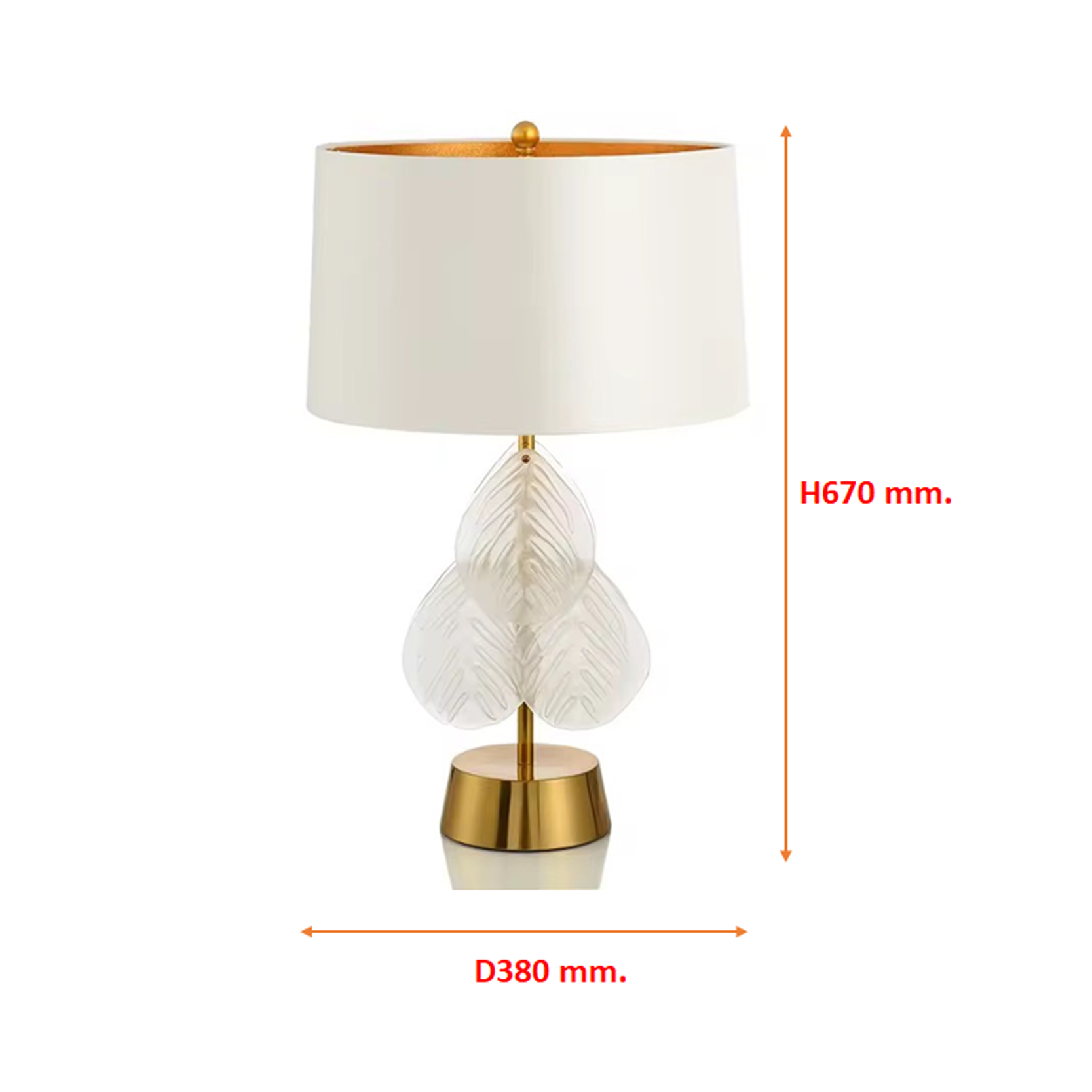 โคมไฟตั้งโต๊ะ สไตล์นอร์ดิก Nordic style table lamp Metal + glass + Fabric LED E27x1 IP20