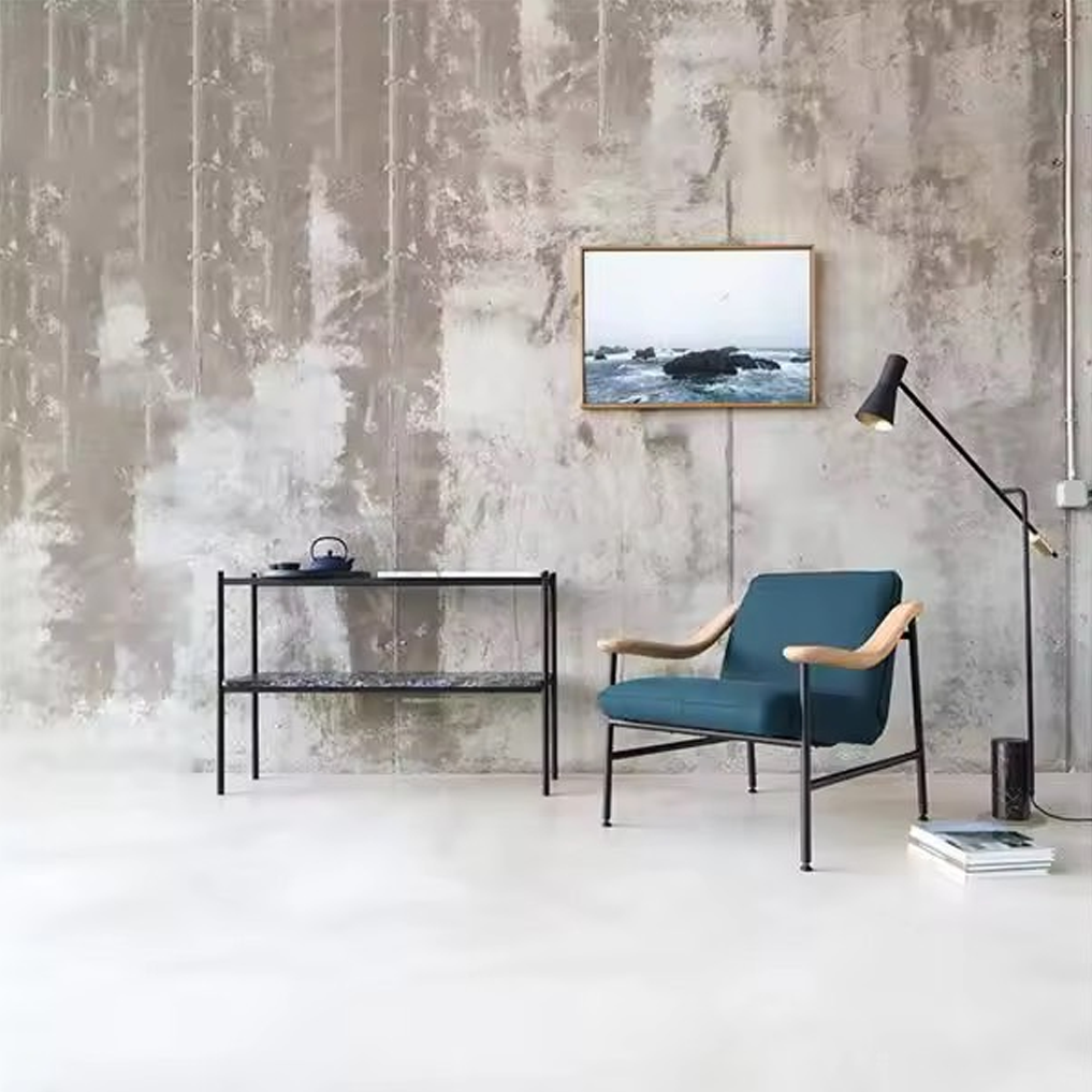 โคมไฟหรูหราสำหรับบ้านและคอนโด Luxury Floor Lamp Marble + Iron Black LED E27x1