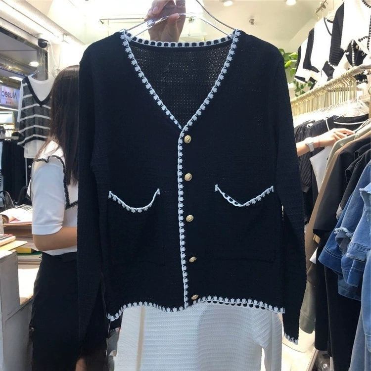 เสื้อไหมพรมแขนยาว สไตล์เกาหลี พร้อมส่งในไทย