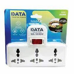 DATA รุ่น AD365 เต้ารับ 3ขา 3ช่อง 1 สวิทซ์ 16A