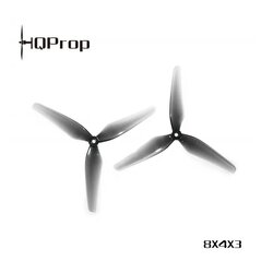 HQProp 8X4X3 Grey (1CW+1CCW) ใบพัดโดรน 8นิ้ว 1ถุง 2ใบ
