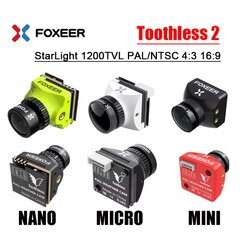 Foxeer Micro Toothless 2 - 1200TVL 1/2" Sensor Switchable FOV StarLight FPV Camera กล้องติดโดรน