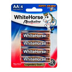 ถ่านม้าขาว SUPER Alkaline AA/4