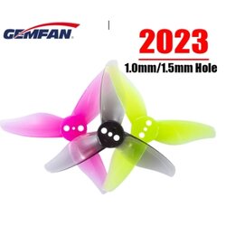 Gemfan 2023-3 Hurricane Durable 3 Blade Shaft 1.0mm - 1.5mm ใบพัดขนาด 2นิ้ว 1ถุง 8ใบ สุ่มสี