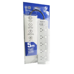 DATA รุ่น LV5695 ปลั๊กไฟ 5 ช่อง 5 สวิตซ์ 10A