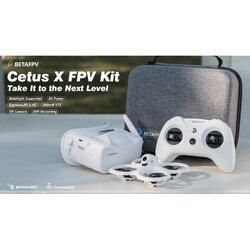 ฺBETAFPV Cetus X Brushless FPV Drone RTF Cetus FC LiteRadio 3 Radio VR03 FPV ชุดโดรนพร้อมเล่น แกะกล่องเล่นได้เลย ขอบครบ รีโมทแว่น ต่อยอดไปลำใหญ่ได้