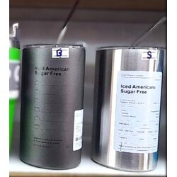 กระบอกน้ำ (แถมหลอดเหล็ก) 600ml สีพื้น