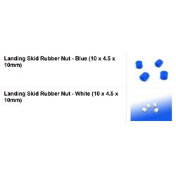 Landing Skid Rubber Nut (10 x 4.5 x 10mm) ลูกยางขาสกี สำหรับฮอ ขนาด 450 ขนาดท่อ 10mm 1ชุด 4ตัว