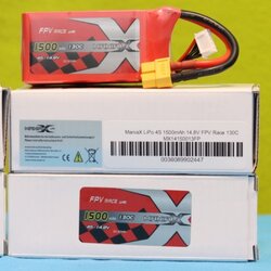 ManiaX 4S 14.8V 1500mAh 130C XT60 แบตตัวแรงใส่โดรน FPV