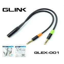 GLINK GLEX-001 AUX3.5 ตัวผู้2หัว หูฟัง+ไมค์
