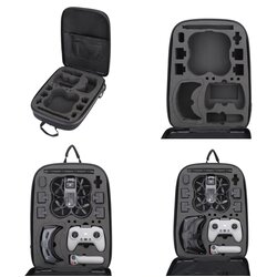 Avata Backpack กระเป๋าเป้สะพายสีดำเงิน ใส่รีโมทได้ ด้านหลังเคสแข็ง (DJI-C140)