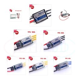 YPG ESC สปีดเฮลิคอปเตอร์ไฟฟ้า หลายขนาด 40A 45A 60A 80A 100A 120A-HV , SBEC , Program Card