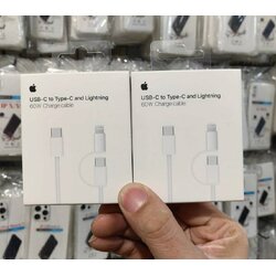 สายชาร์จ USB-C to Type-C and Lighitning 60W