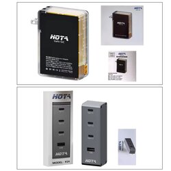 HOTA P24-248W Charger Multi-port PD Quick Charge Type C for Mobile Phone Laptop & HOTA H24 245W GaN Adapter