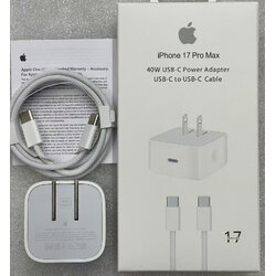 ชุดชาร์จ iPhone 17 Pro Max 40W USB-C (US)