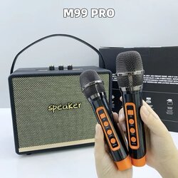 ลำโพงบลูทูธ M99 PRO+ไมค์คู่