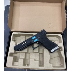 Glock 35 G-Force T5 เฟรมดำ สไลด์ดำ ท่อเงิน - WE