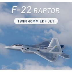 เครื่องบินไฟฟ้า XFly F-22 Raptor Twin 40MM EDF Jet [ในชุดไม่รวม รีโมท และ แบต]