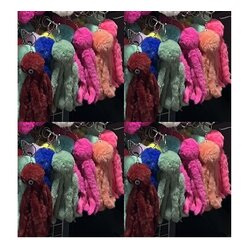 พวงกุญแจ ตุ๊กตาปลาหมึกยักษ์ (สีพื้น)