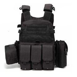 เสื้อเกราะ กันลูกเจล ผ้าหนา สีดำ (VB)