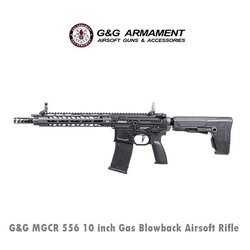 MGCR 556 10 inch Gas Blowback Airsoft Rifle - G&G
