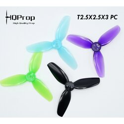 Hqprop T2.5X2.5X3 2.5Inch 1.5mm Shaft ใบพัด 2.5นิ้ว 1ถุง 4ใบ สุ่มสี
