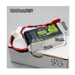 แบตเตอรี่ GPR 3S 900mah 2200mah 3000mah ราคาประหยัด ถูกใช้งานดี