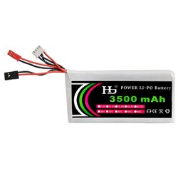 HJ Power 3S 11.1V 3500mah 8C Lipo Battery RC Transmitter JST Futaba Plug แบตสำหรับใส่รีโมท
