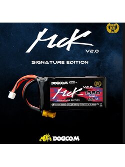 DOGCOM MCK V2 6S 22.2V 1380mah 160C XT60