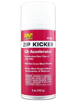 ZAP PT-50 ZIP KICKER CA Accelerator - Aerosol (5 oz/142 g) สเปรเร่งแข็ง สำหรับกาว CA กาวร้อน