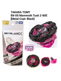 TAKARA TOMY Beyblade X BX-00 Mammoth Tusk 2-80E [Metal Coat: Black] [ได้บิท E] อย่างคุ้ม