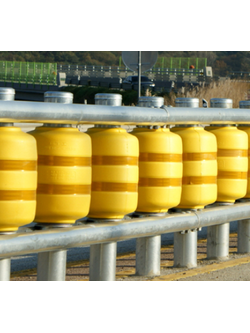 EVA Roller Road Barrier ราวลูกกลิ้ง ป้องกันภัยสาธารณะ Rolling Barrier