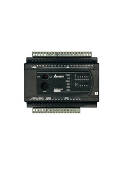 Delta PLC DVP24ES200T 16I/8O, AC Power-In, Transistor Output, 2-Axis 100kHz Pulse Output