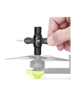 iFlight Quad Wrench Tool with One Way Bearing ตัวถอดใบพัด พร้อมหกเหลี่ยม เบอร์ 1.5mm - 2.0mm
