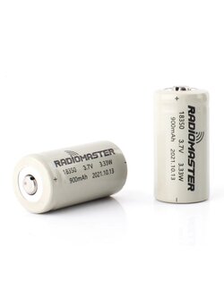 Radiomaster 900mah 3.7v Li-ion 18350 Cells for Zorro Radio Controller (2pcs)