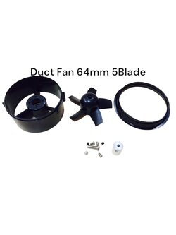 ชุดอะไหล่ ดักแฟน 64mm 5เบลด ในชุดมี ดักแฟน ใบพัด ชุดน๊อต