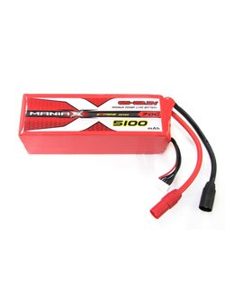 ManiaX 6S 22.2V 5100mAh 70C AS150 plug Lipo Battery Pack