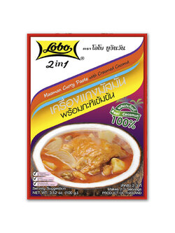 เครื่องแกงมัสมั่นพร้อมกะทิเข้มข้น 100 กรัม / Masman Curry Paste with Creamed Coconut 100 gram.