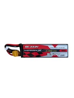 ManiaX 6S 22.2V 5500mAh 55C XT90 plug Lipo Battery Pack