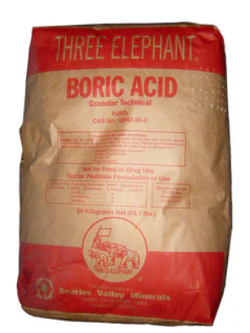 Boric Acid Granular Three Elephant 25 kg/bag